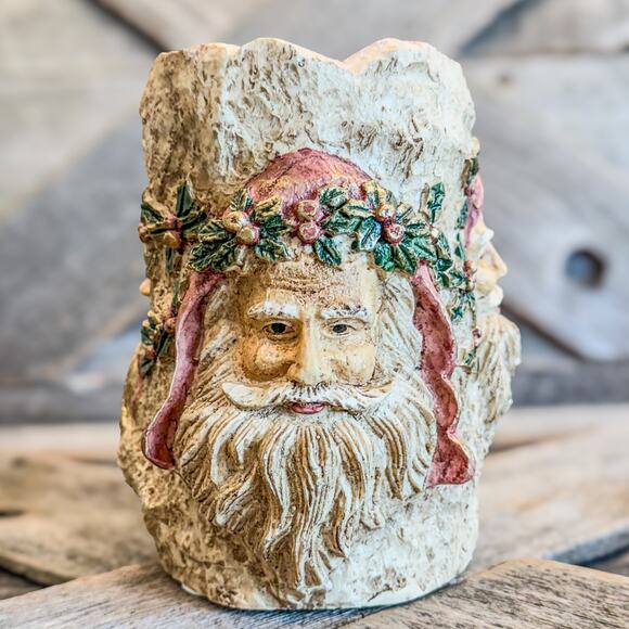 1995 House of Lloyd Christmas Around the World-Victorian Santa Candle Holder - Picture 1 of 8